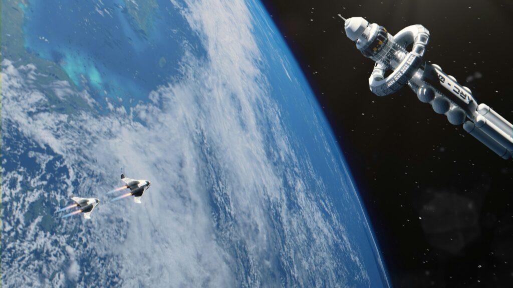 a space station from space