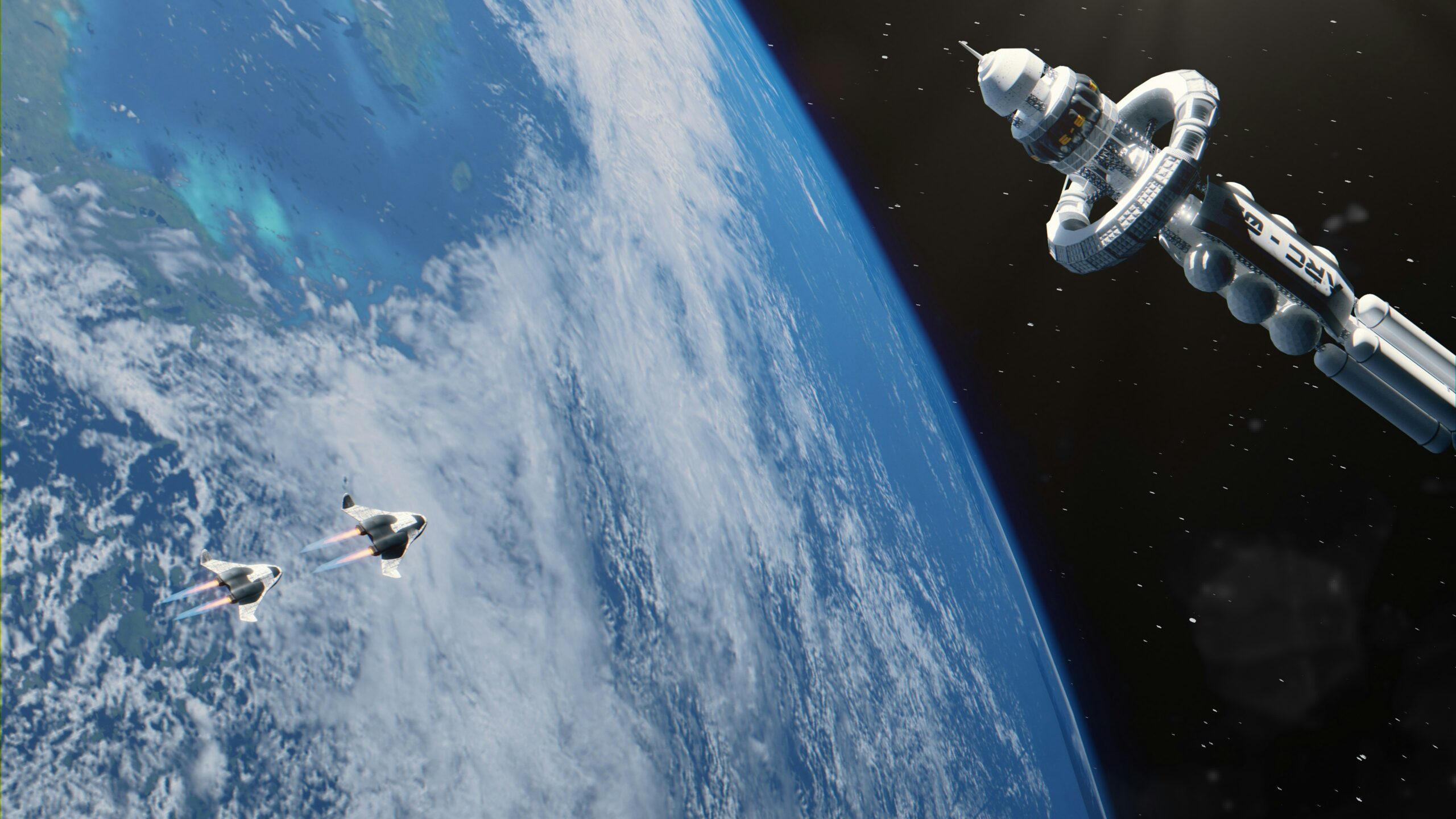 a space station from space