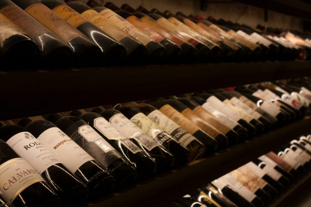 wine bottles